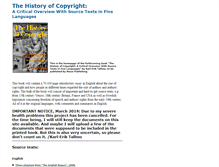 Tablet Screenshot of copyrighthistory.com